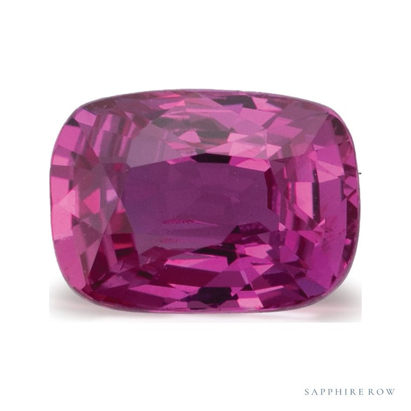 1.53 ct natural pink sapphire from Sri Lanka, antique cushion cut | Sapphire Row · cut6