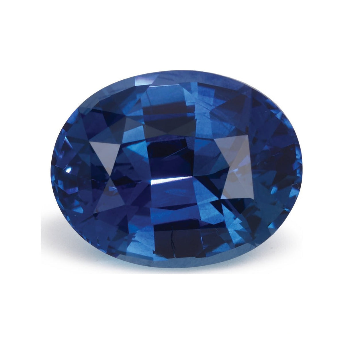 1.53 ct natural blue sapphire from Sri Lanka, oval cut | Sapphire Row · cut7