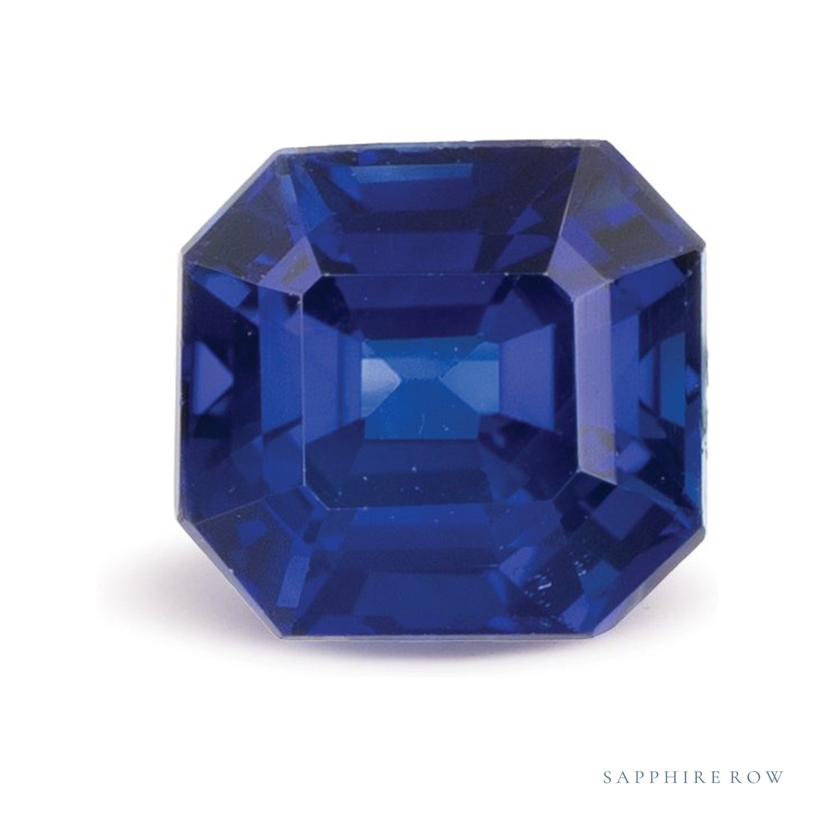 1.53 ct natural blue sapphire from Sri Lanka, asscher cut | Sapphire Row · cut4