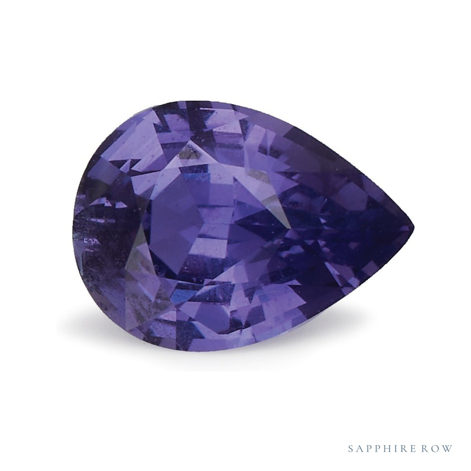 1.52 ct natural purple sapphire from Sri Lanka, pear cut | Sapphire Row · cut4