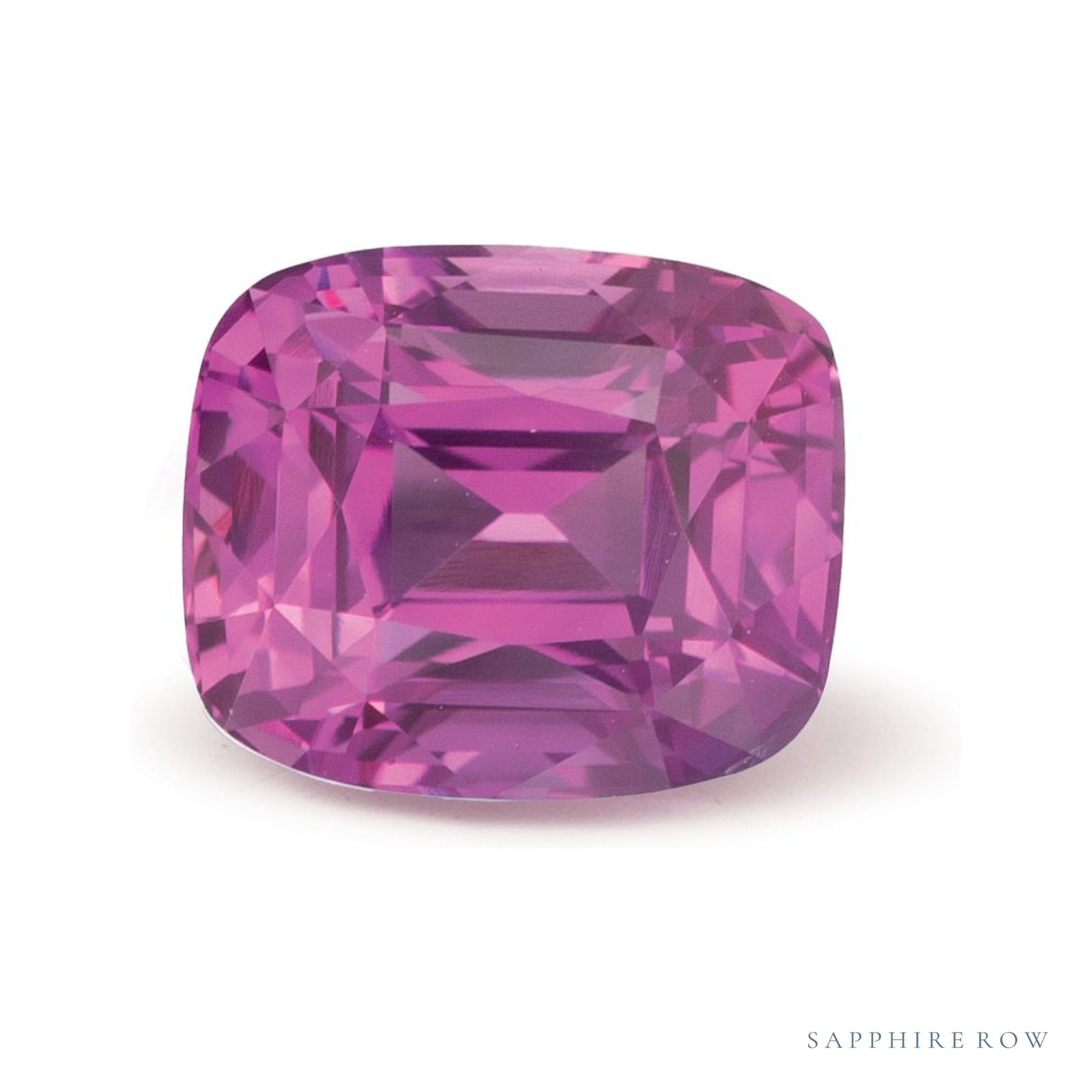 1.52 ct natural pink sapphire from Madagascar, antique cushion cut | Sapphire Row · cut4