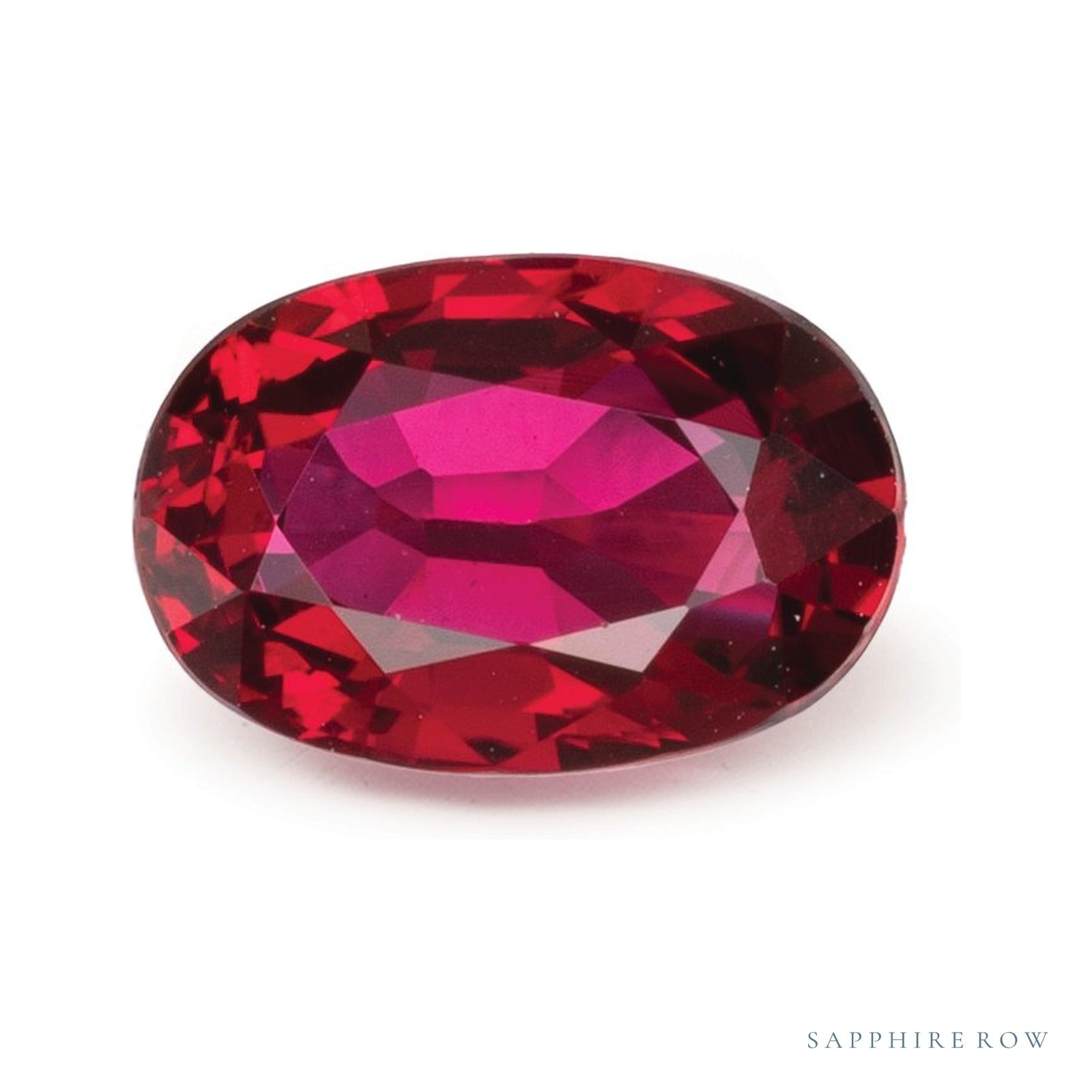 1.52 ct natural red ruby from Mozambique, oval cut | Sapphire Row · cut4