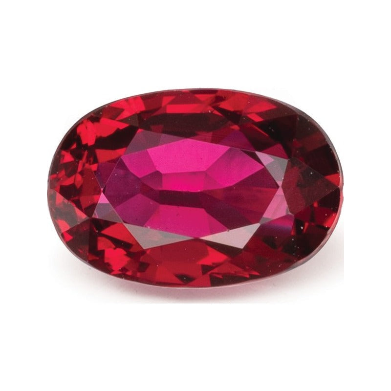 1.52 ct natural red ruby from Mozambique, oval cut | Sapphire Row · cut7