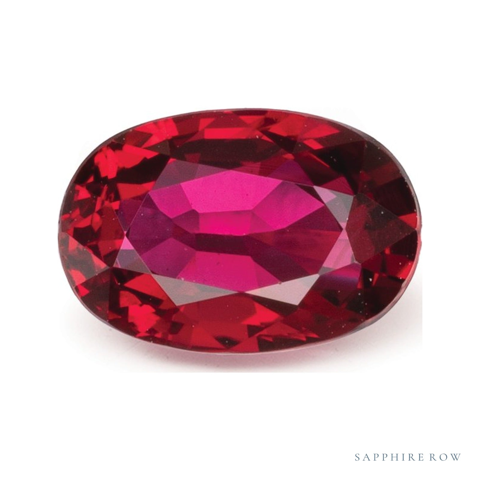 1.52 ct natural red ruby from Mozambique, oval cut | Sapphire Row · cut4