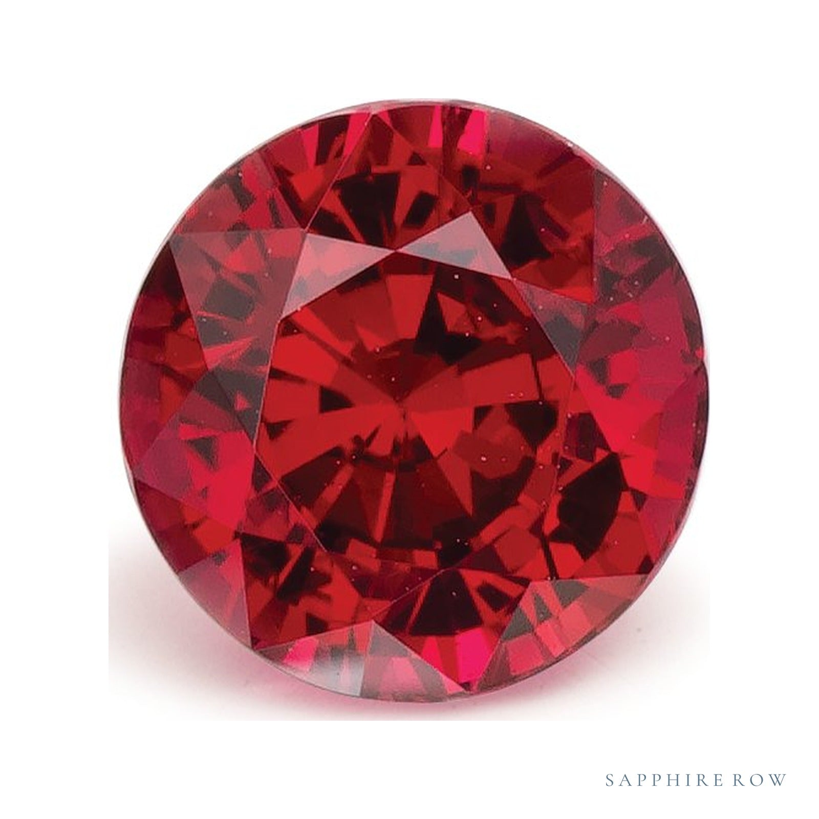 1.52 ct natural red ruby from Mozambique, round cut | Sapphire Row · cut4