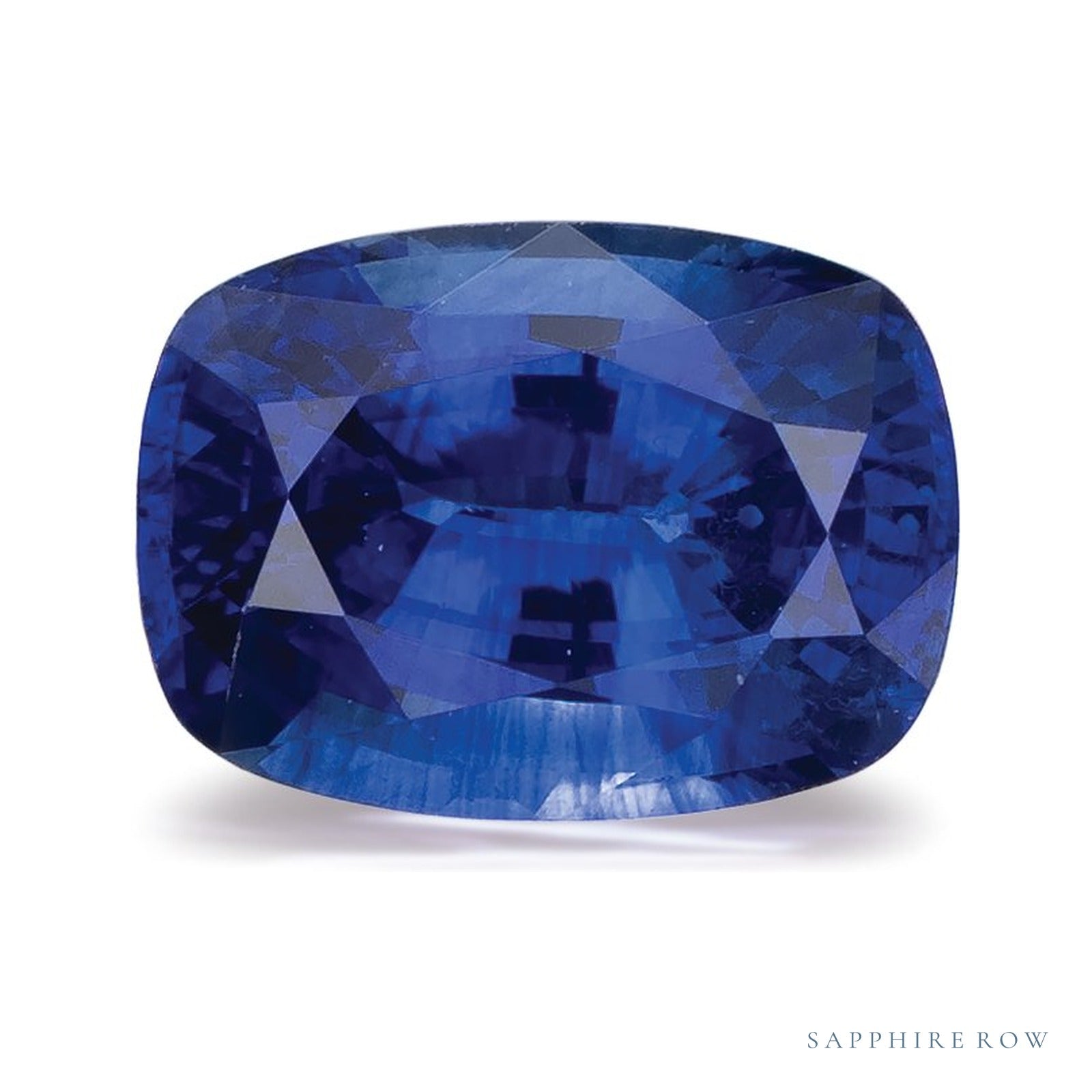 1.51 ct natural blue sapphire from Sri Lanka, antique cushion cut | Sapphire Row · cut4