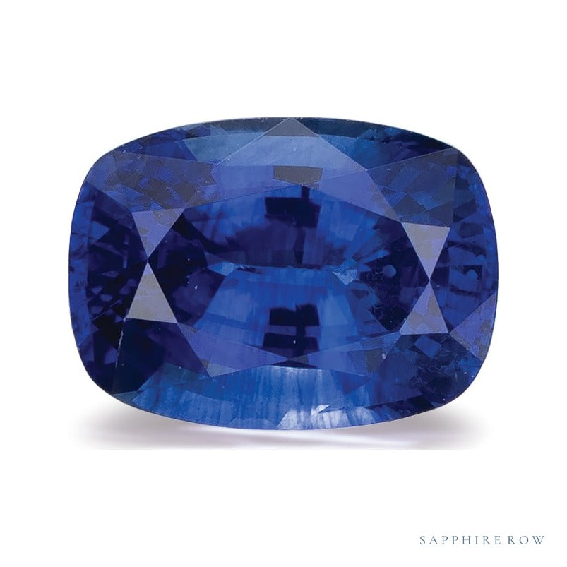 1.51 ct natural blue sapphire from Sri Lanka, antique cushion cut | Sapphire Row · cut6