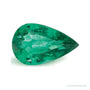 1.51 ct natural green emerald from Zambia, pear cut | Sapphire Row · cut7
