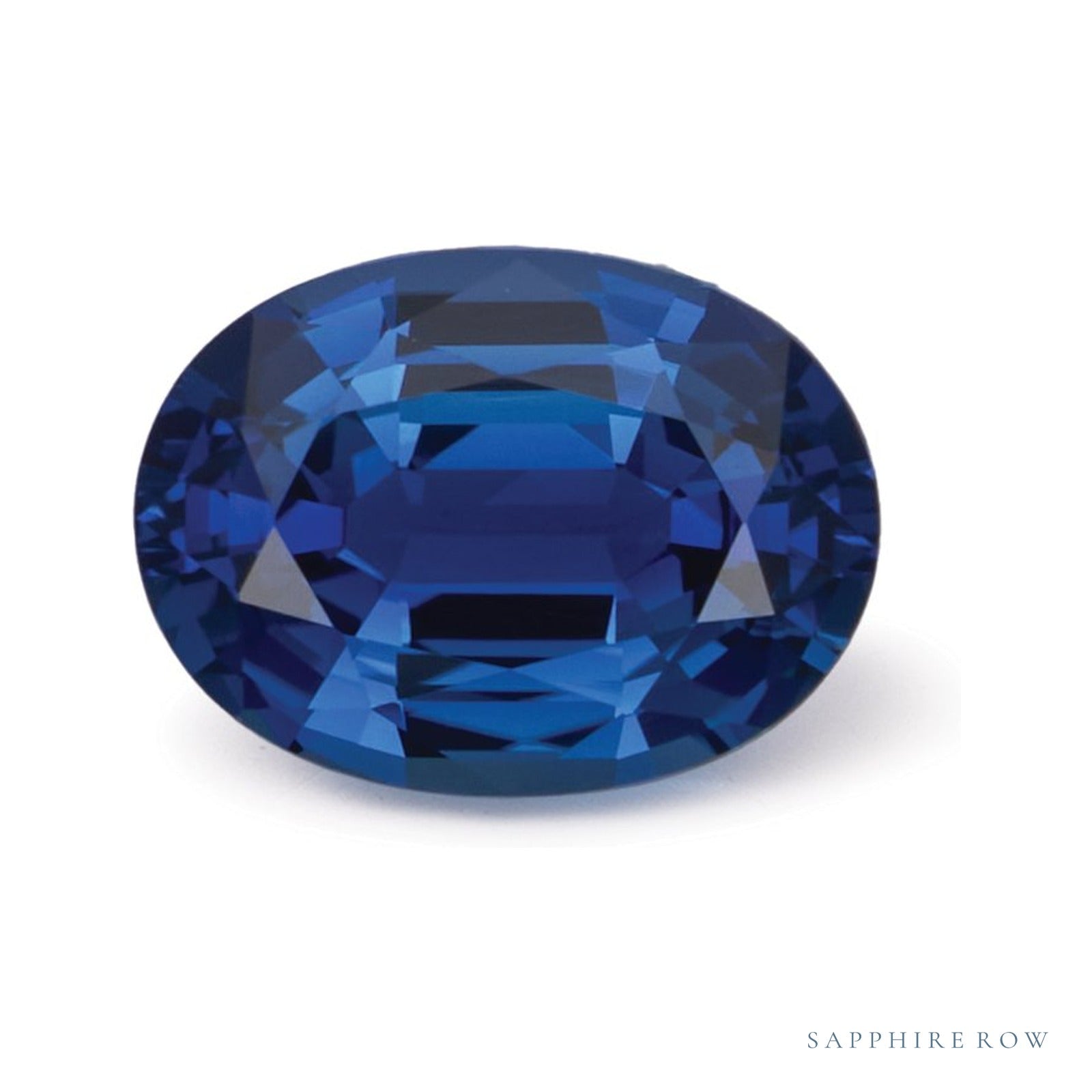 1.51 ct natural blue sapphire from Sri Lanka, oval cut | Sapphire Row · cut4