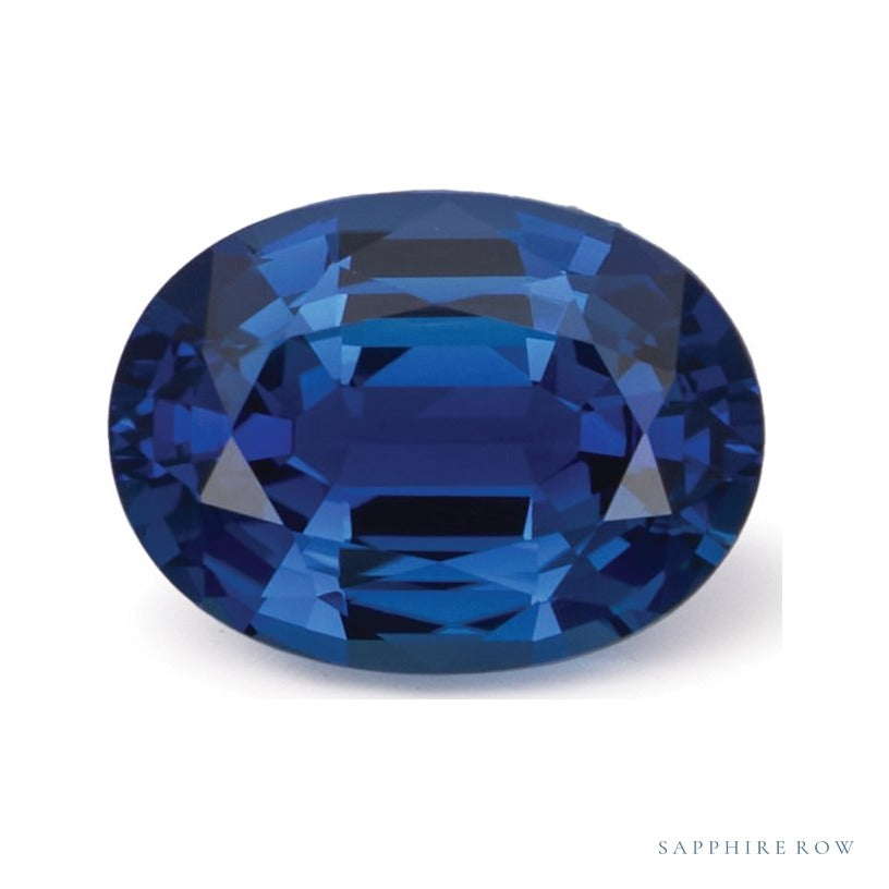 1.51 ct natural blue sapphire from Sri Lanka, oval cut | Sapphire Row · cut7
