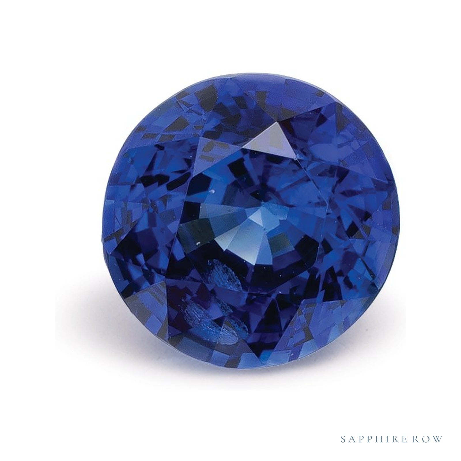 1.50 ct natural blue sapphire from Thailand, round cut | Sapphire Row · cut4