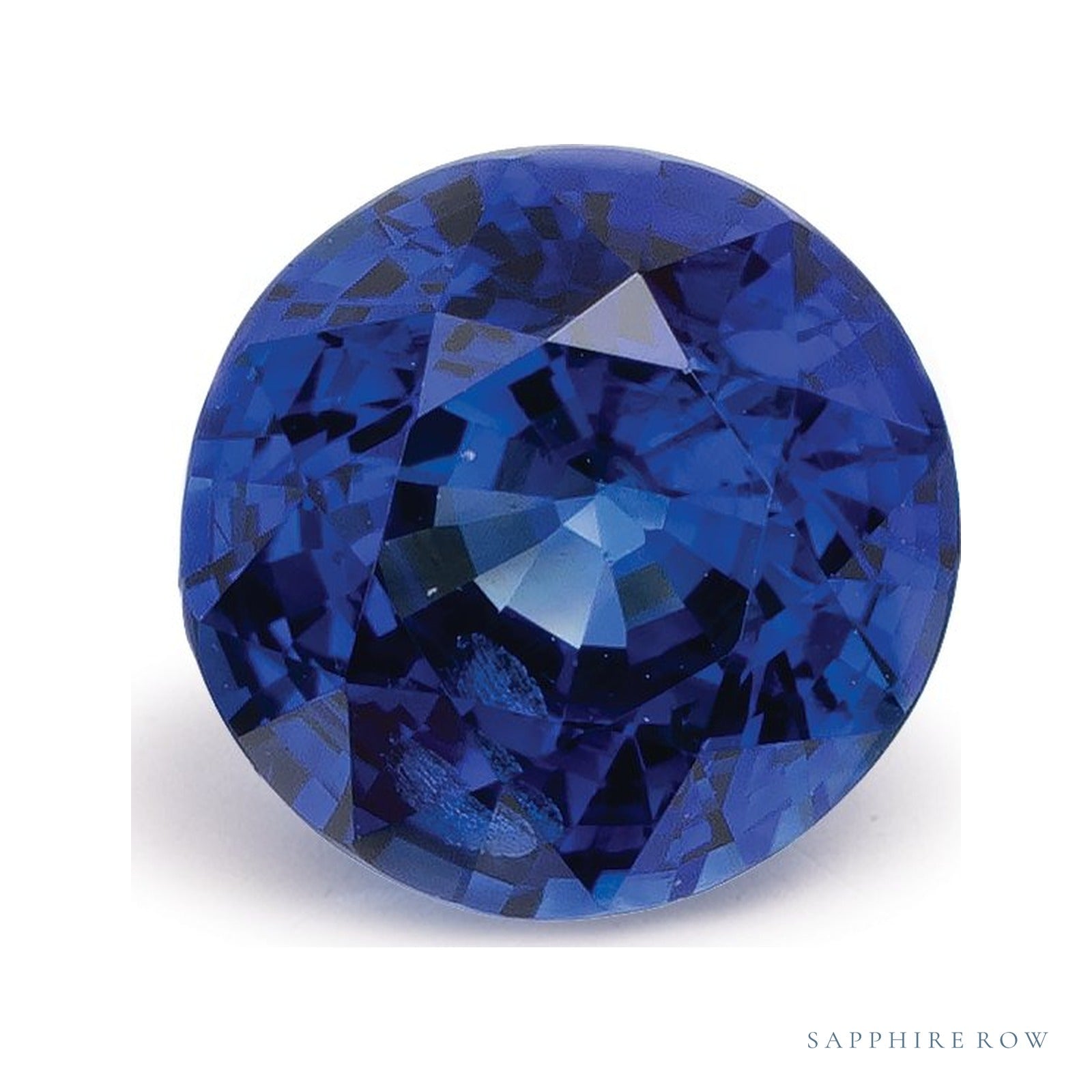 1.50 ct natural blue sapphire from Thailand, round cut | Sapphire Row · cut4