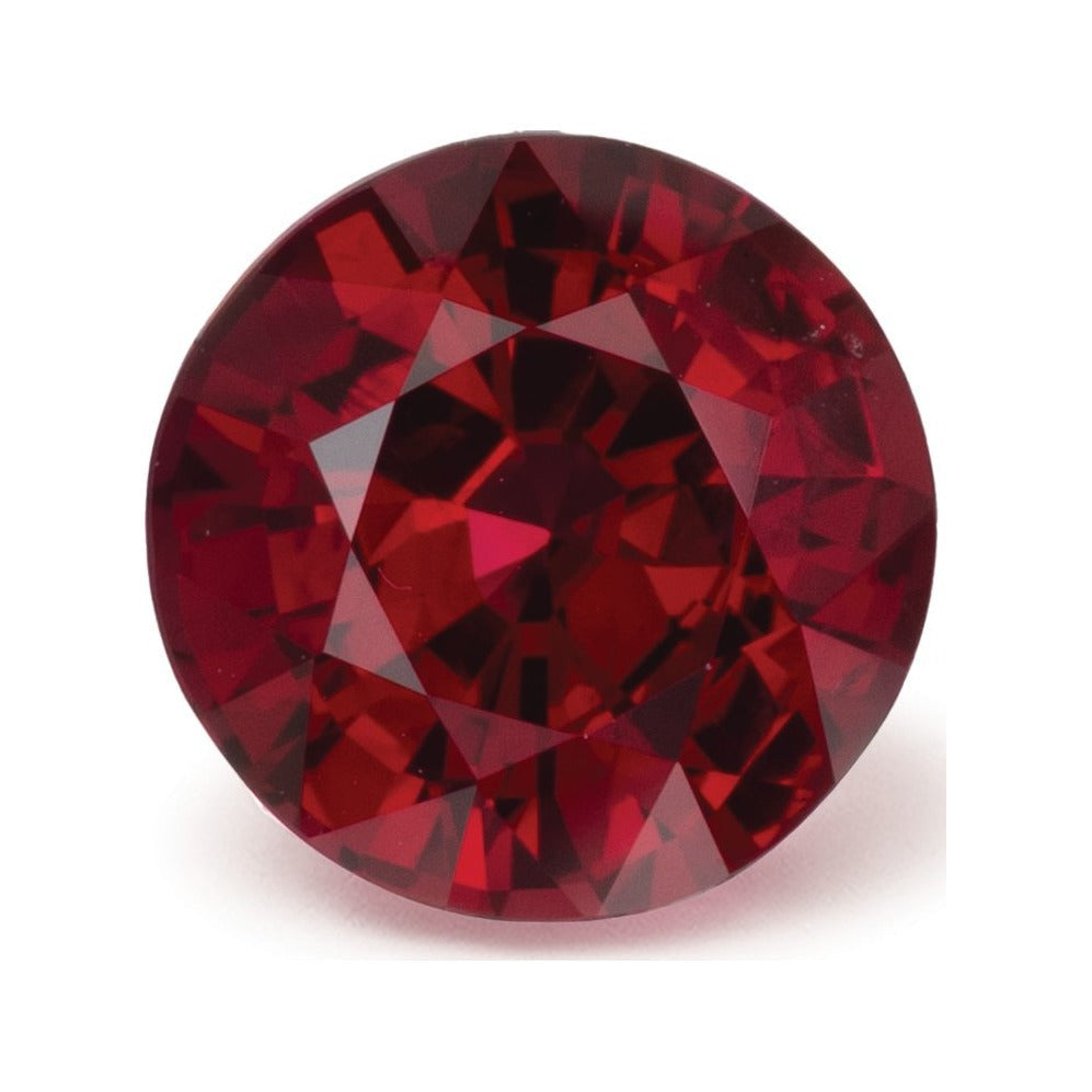 1.50 ct natural red ruby from Mozambique, round cut | Sapphire Row · cut7