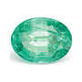 1.47 ct natural green emerald from Zambia, oval cut | Sapphire Row · cut7