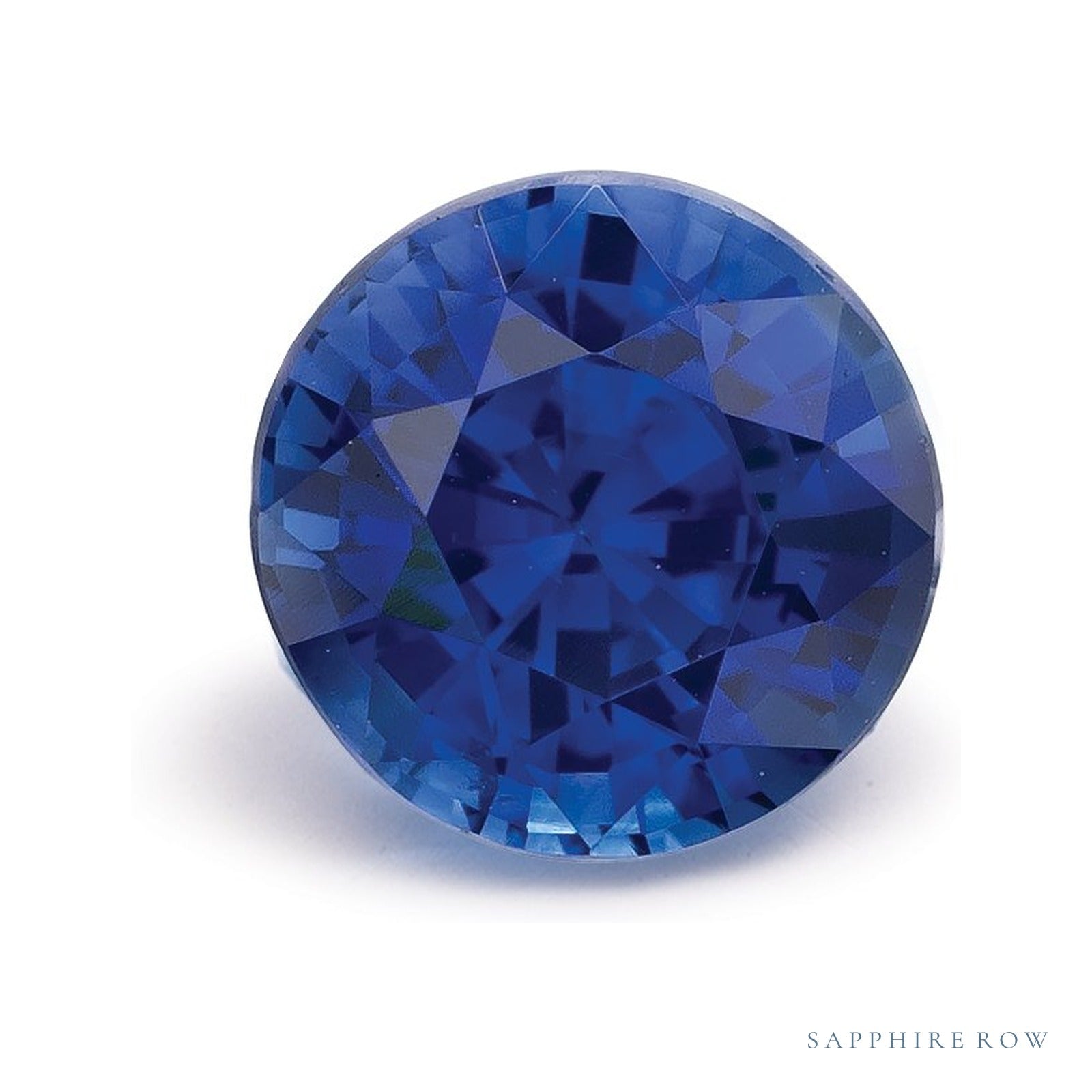 1.46 ct natural blue sapphire from Sri Lanka, round cut | Sapphire Row · cut4