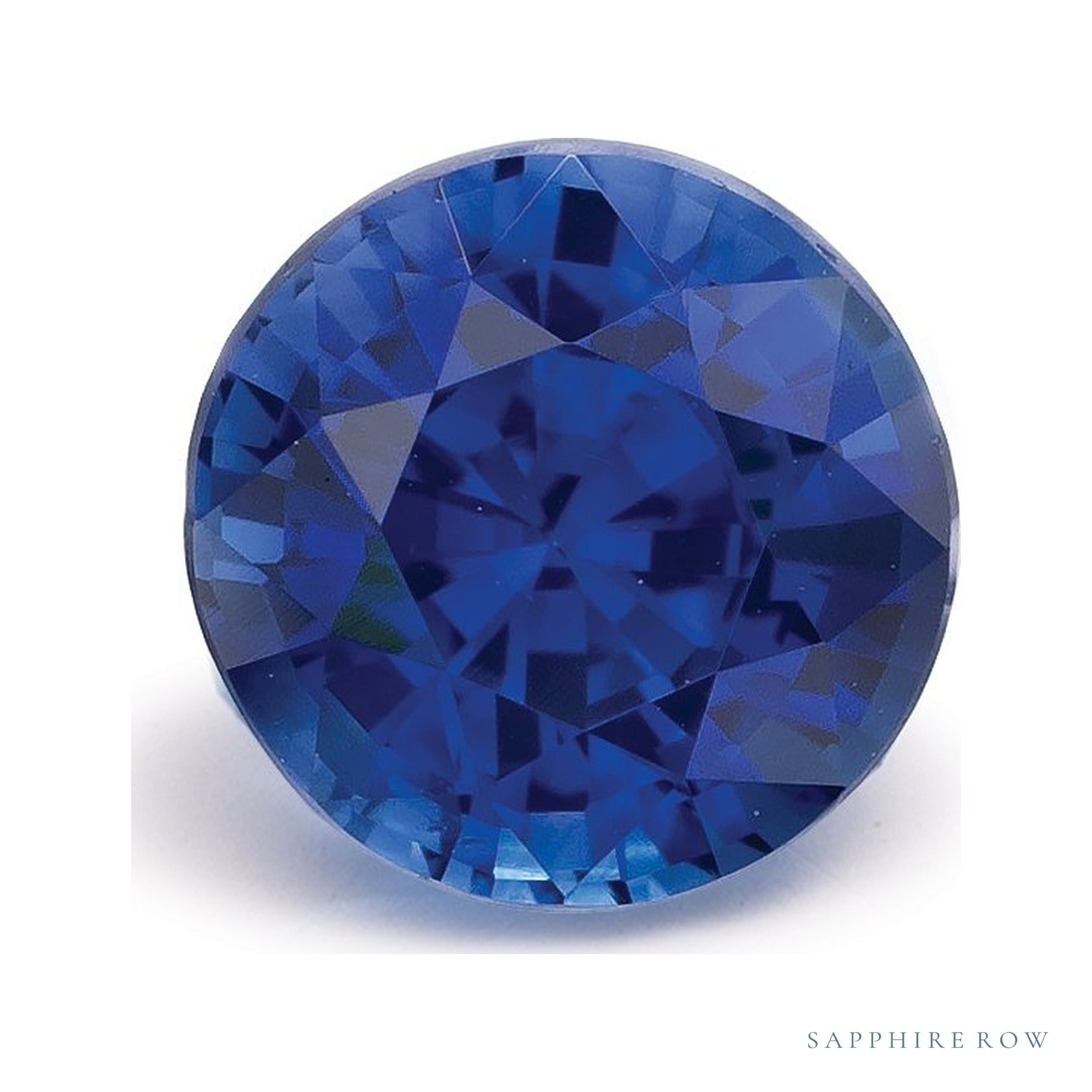 1.46 ct natural blue sapphire from Sri Lanka, round cut | Sapphire Row · cut4
