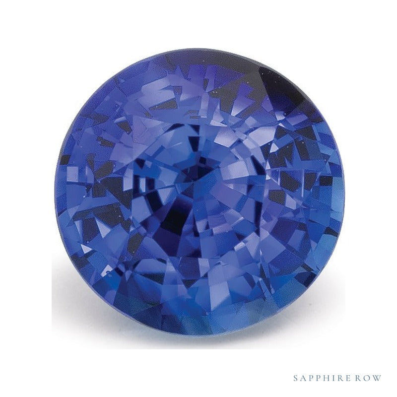 1.46 ct natural blue sapphire from Sri Lanka, round cut | Sapphire Row · cut7