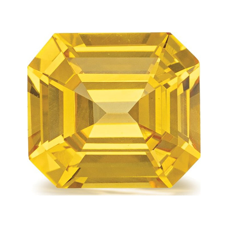 1.46 ct natural yellow sapphire from Sri Lanka, emerald cut | Sapphire Row · cut7