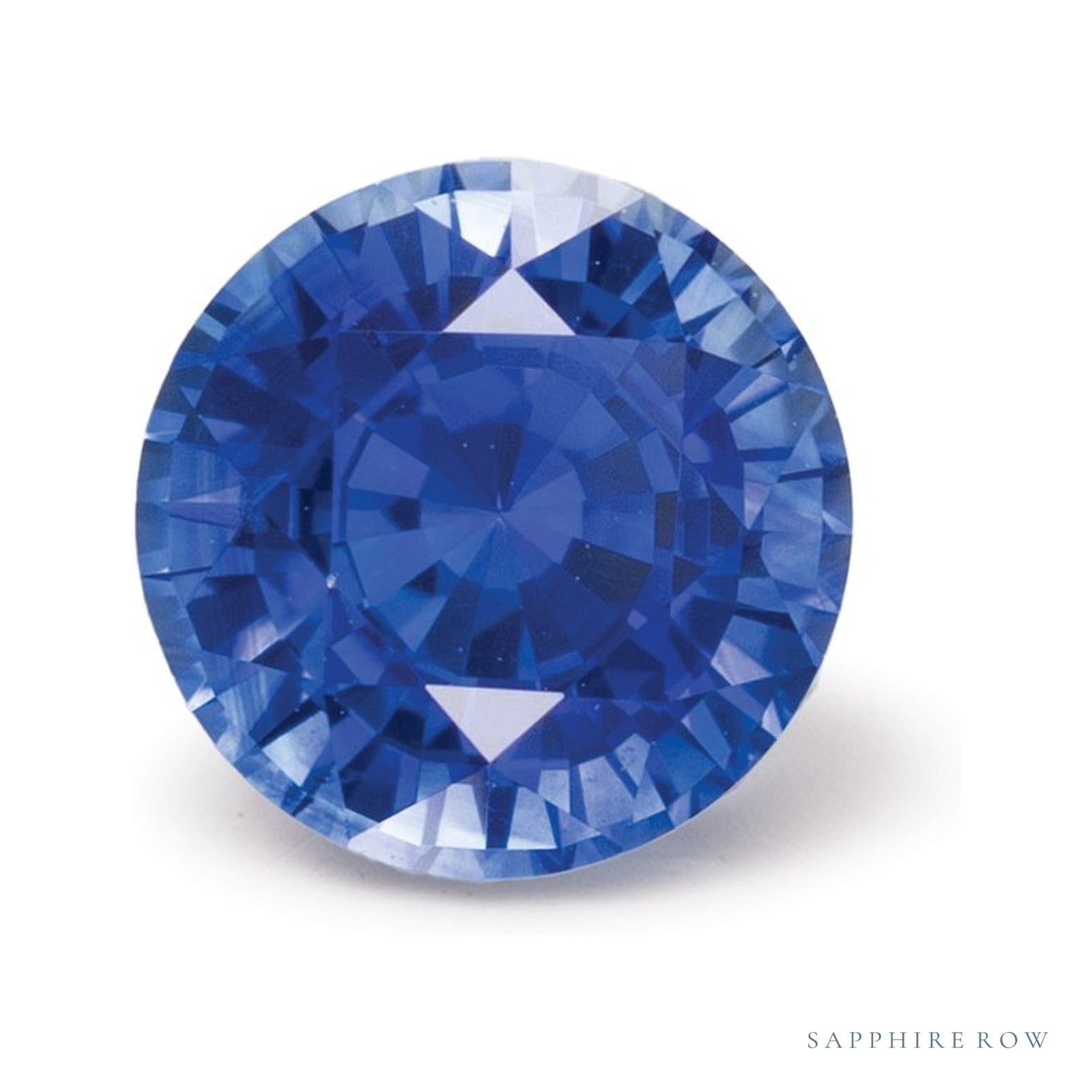 1.45 ct natural blue sapphire from Sri Lanka, round cut | Sapphire Row · cut4