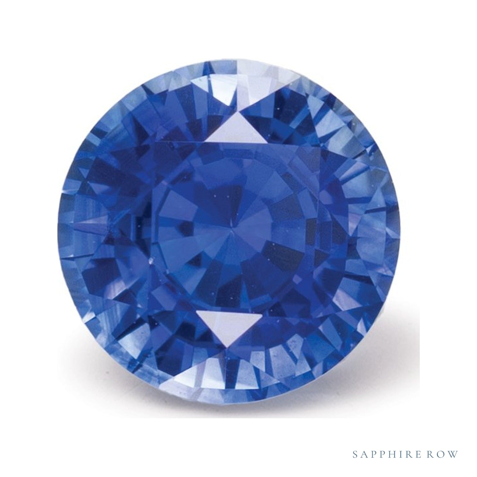 1.45 ct natural blue sapphire from Sri Lanka, round cut | Sapphire Row · cut4