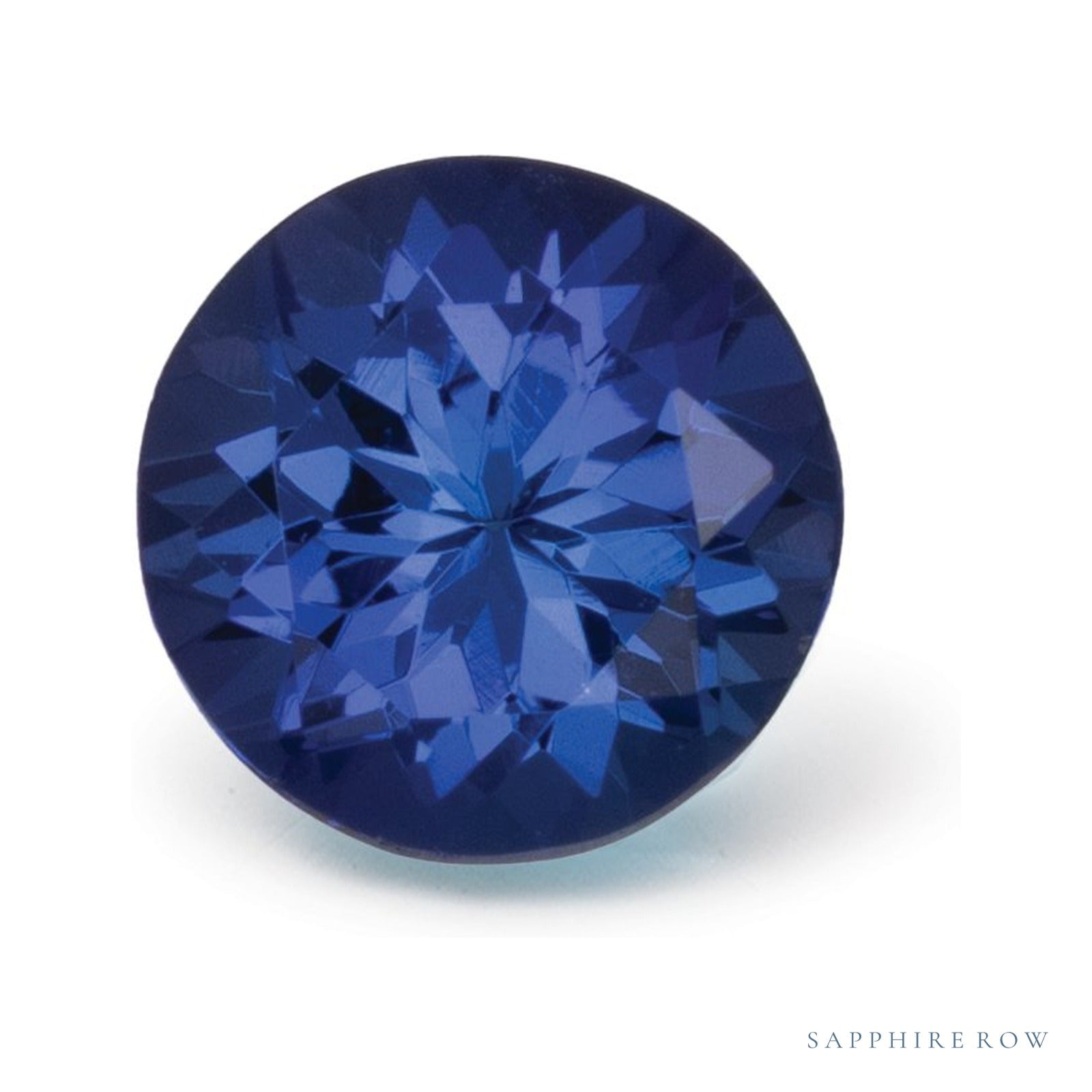 1.45 ct natural blue tanzanite from Tanzania, round cut | Sapphire Row · cut4