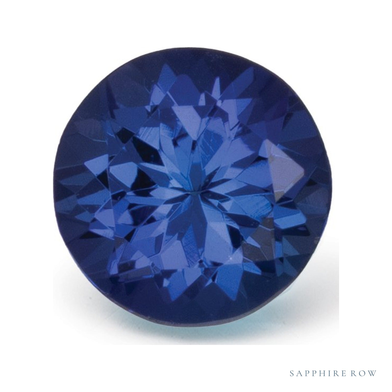 1.45 ct natural blue tanzanite from Tanzania, round cut | Sapphire Row · cut4