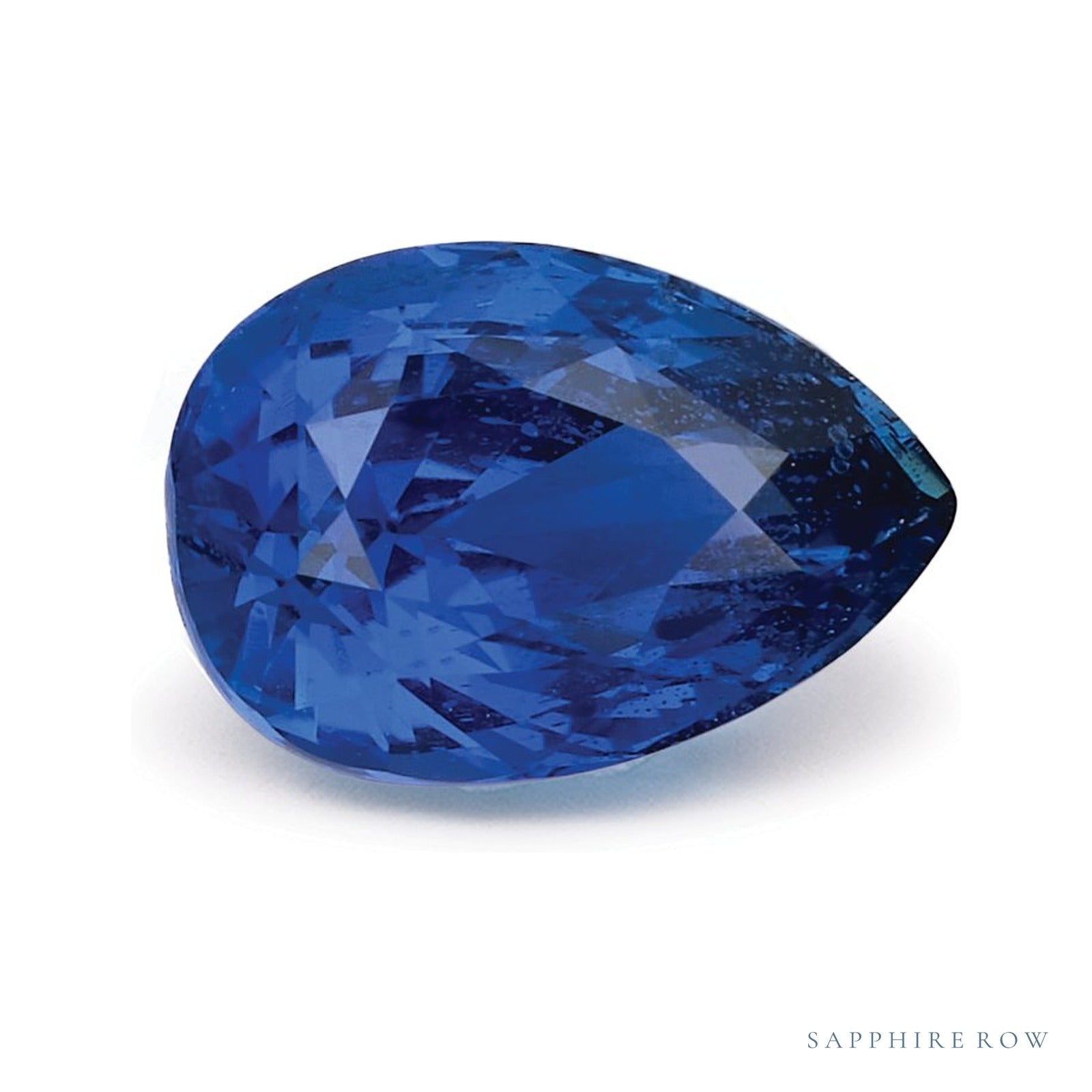 1.45 ct natural blue sapphire from Sri Lanka, pear cut | Sapphire Row · cut4