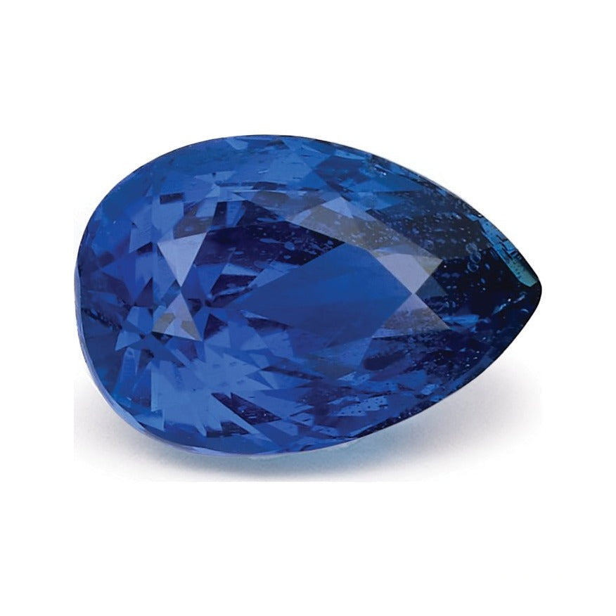 1.45 ct natural blue sapphire from Sri Lanka, pear cut | Sapphire Row · cut7