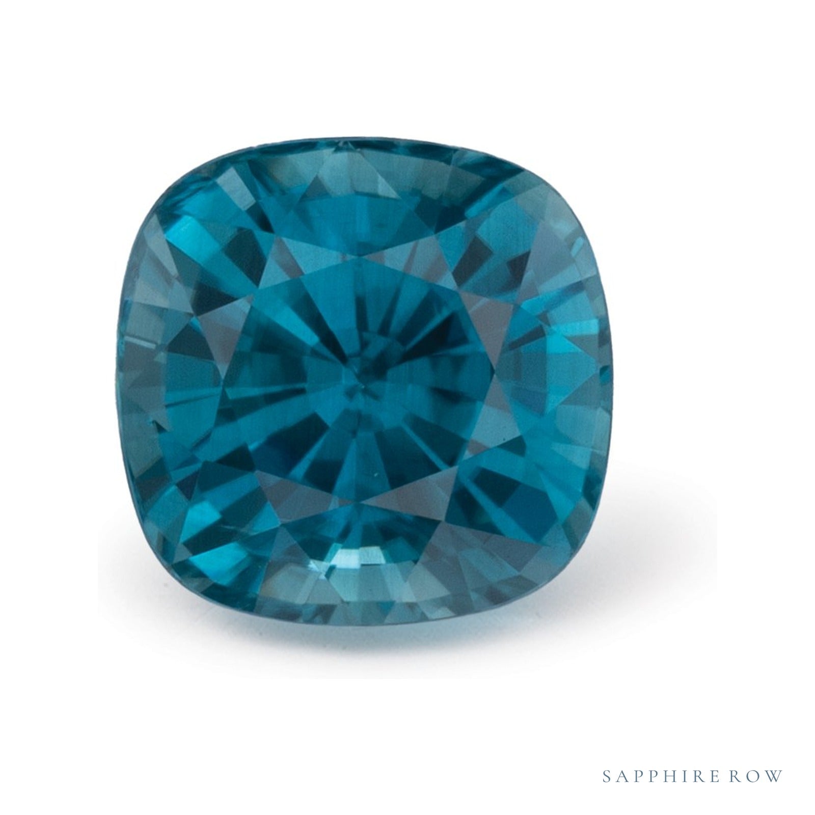 1.45 ct natural blue zircon from Cambodia, cushion cut | Sapphire Row · cut4