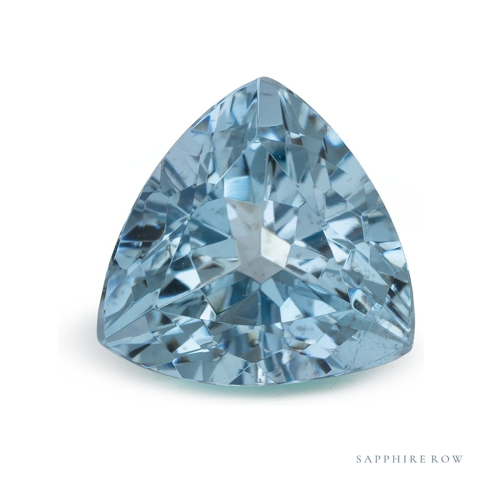 1.44 ct natural blue aquamarine from Brazil, trillion cut | Sapphire Row · cut4