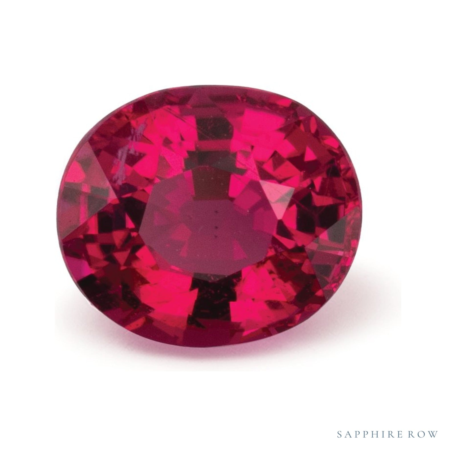 1.44 ct natural rubellite tourmaline from Mozambique, oval cut | Sapphire Row · cut4