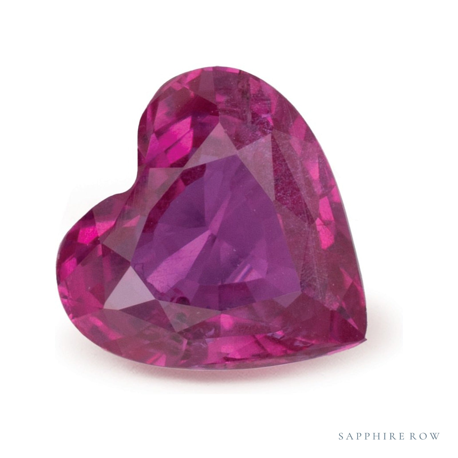 1.42 ct natural pink sapphire from Sri Lanka, heart cut | Sapphire Row · cut4
