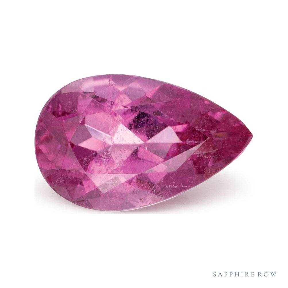 1.41 ct natural pink tourmaline from Nigeria, pear cut | Sapphire Row · cut4 · cut5