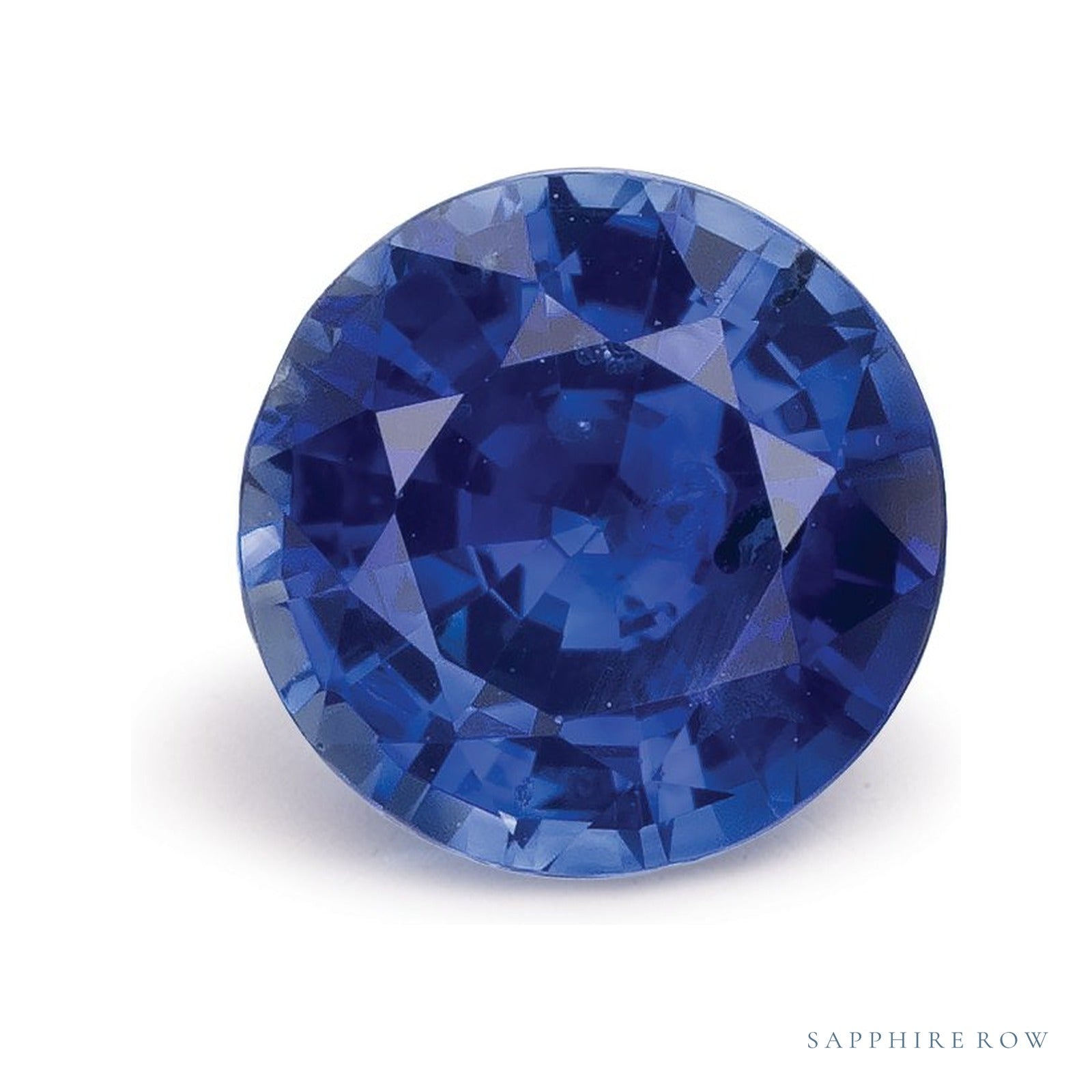 1.39 ct natural blue sapphire from Sri Lanka, round cut | Sapphire Row · cut4