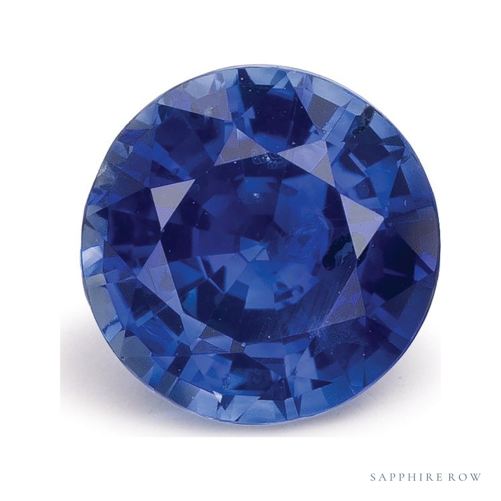 1.39 ct natural blue sapphire from Sri Lanka, round cut | Sapphire Row · cut4