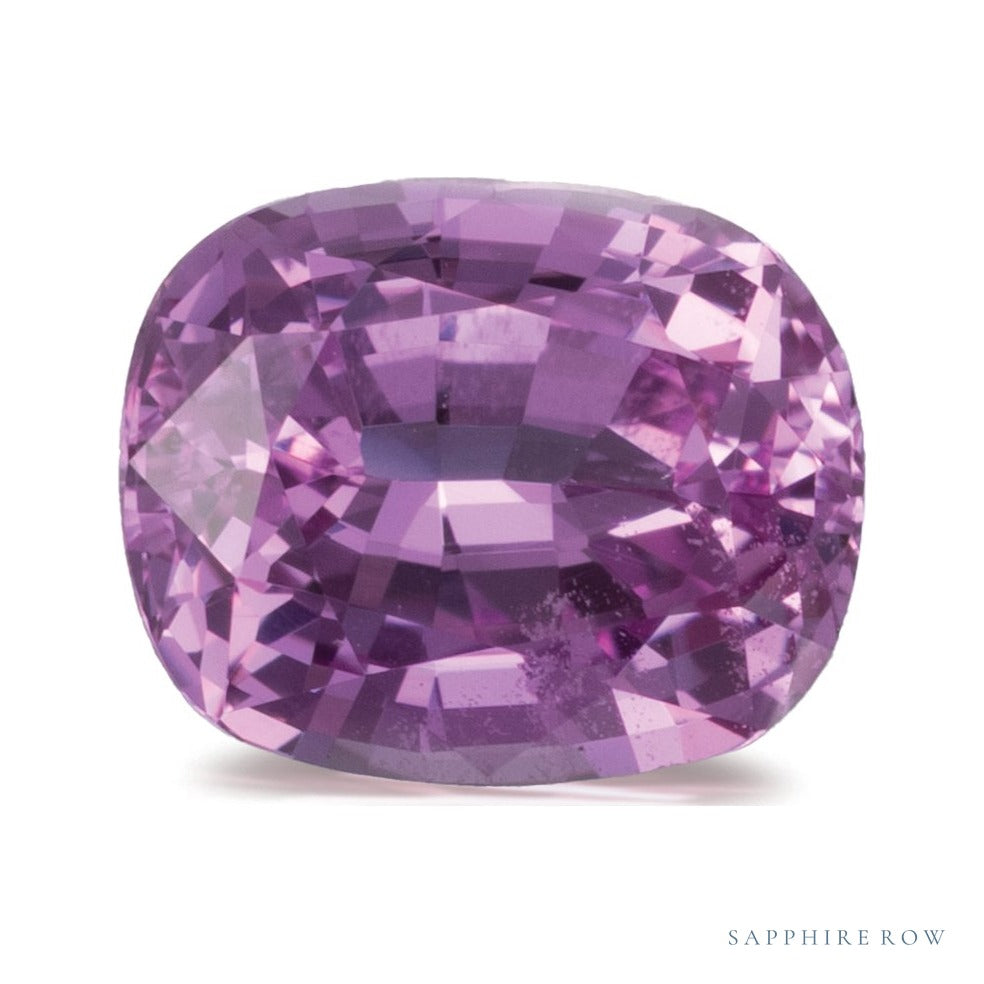 1.39 ct natural pink sapphire from Sri Lanka, antique cushion cut | Sapphire Row · cut6