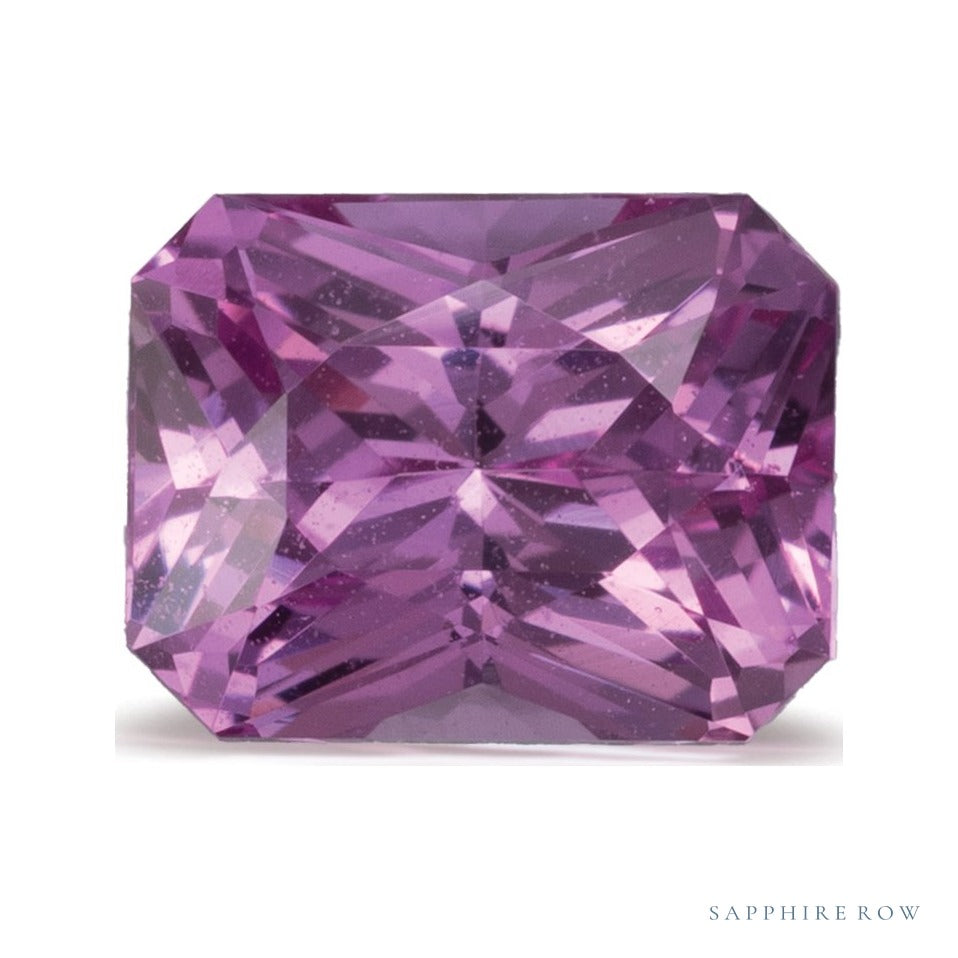 1.39 ct natural pink sapphire from Sri Lanka, radiant cut | Sapphire Row · cut7