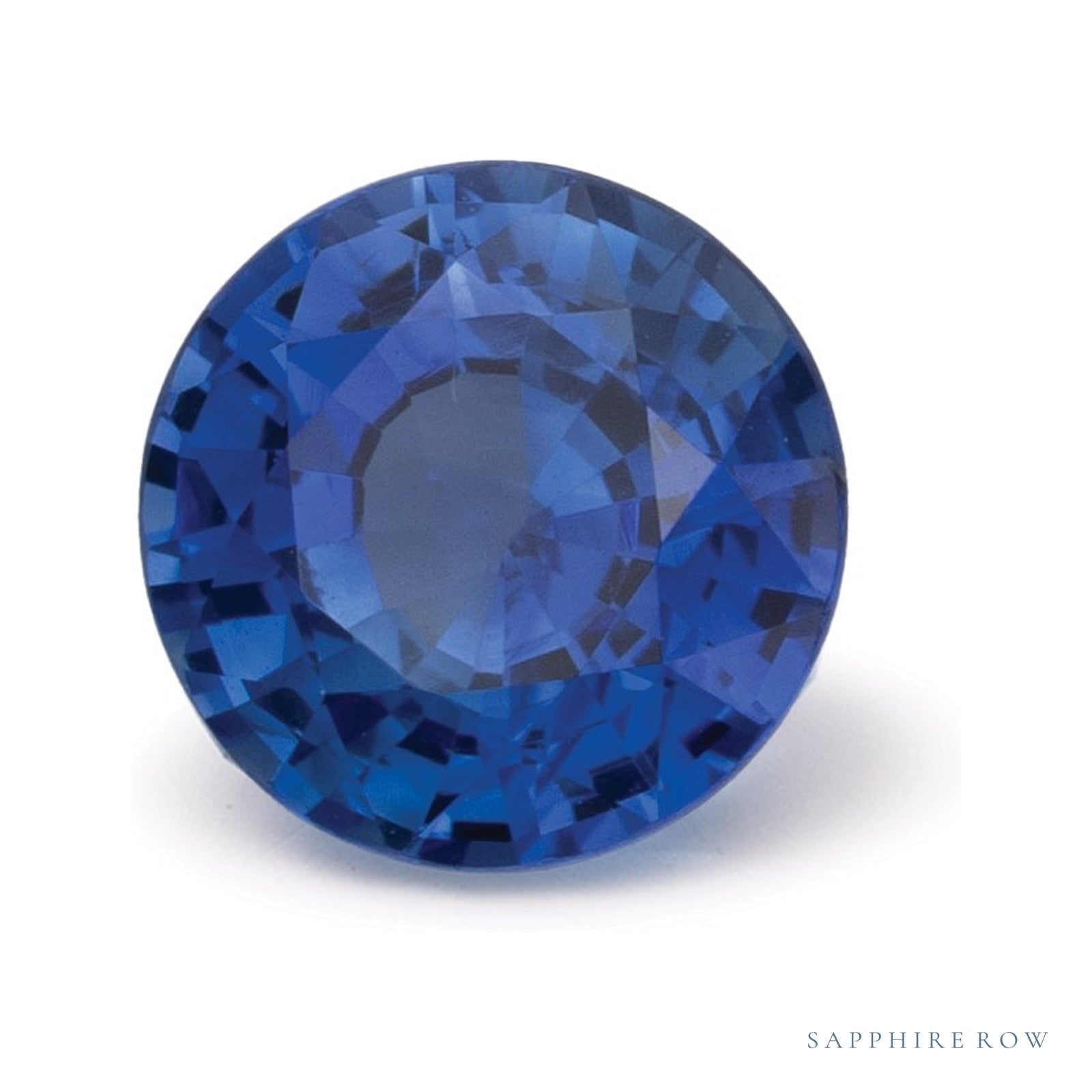 1.38 ct natural blue sapphire from Sri Lanka, round cut | Sapphire Row · cut4