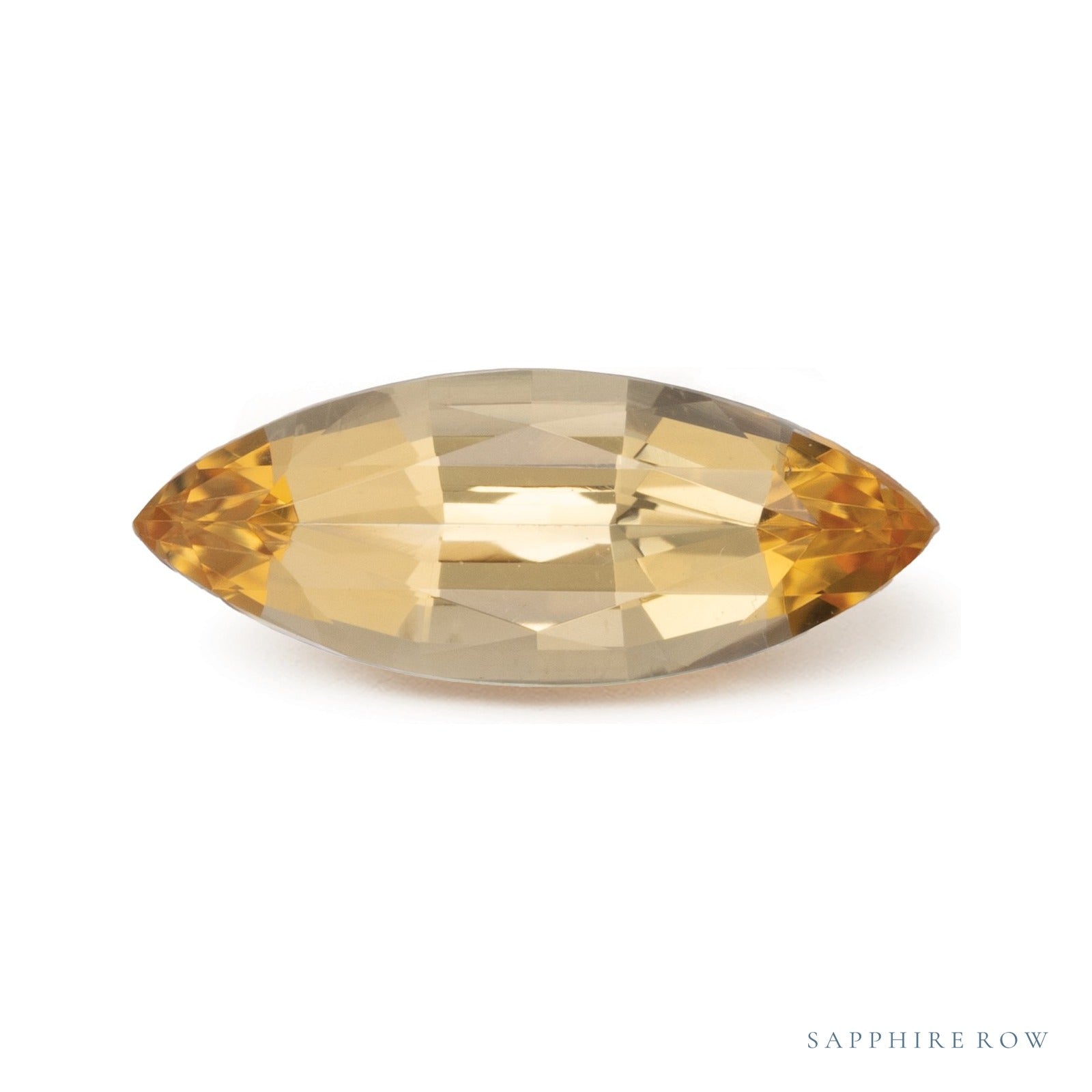 1.38 ct natural golden topaz from Brazil, marquise cut | Sapphire Row · cut4