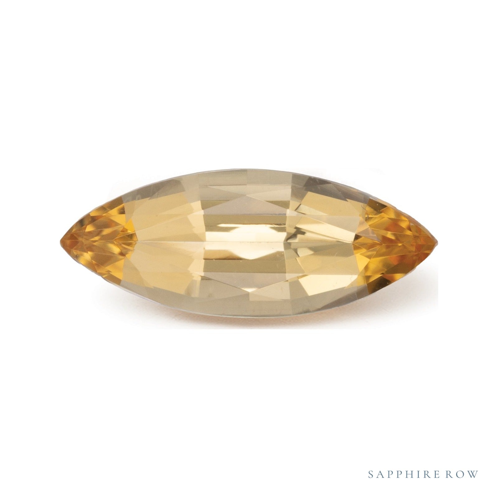 1.38 ct natural golden topaz from Brazil, marquise cut | Sapphire Row · cut7