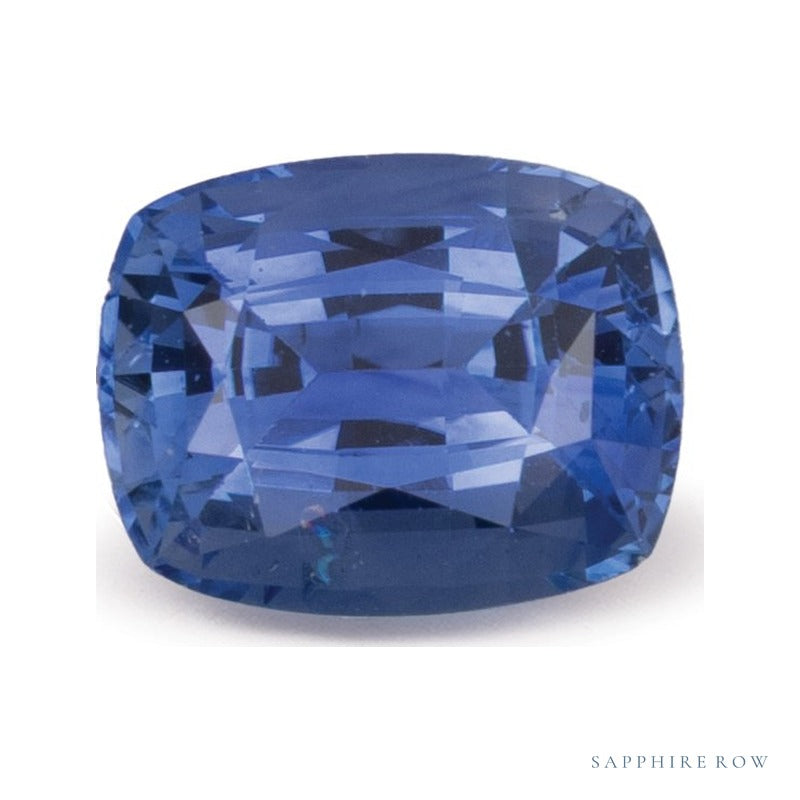 1.37 ct natural blue sapphire from Sri Lanka, antique cushion cut | Sapphire Row · cut6