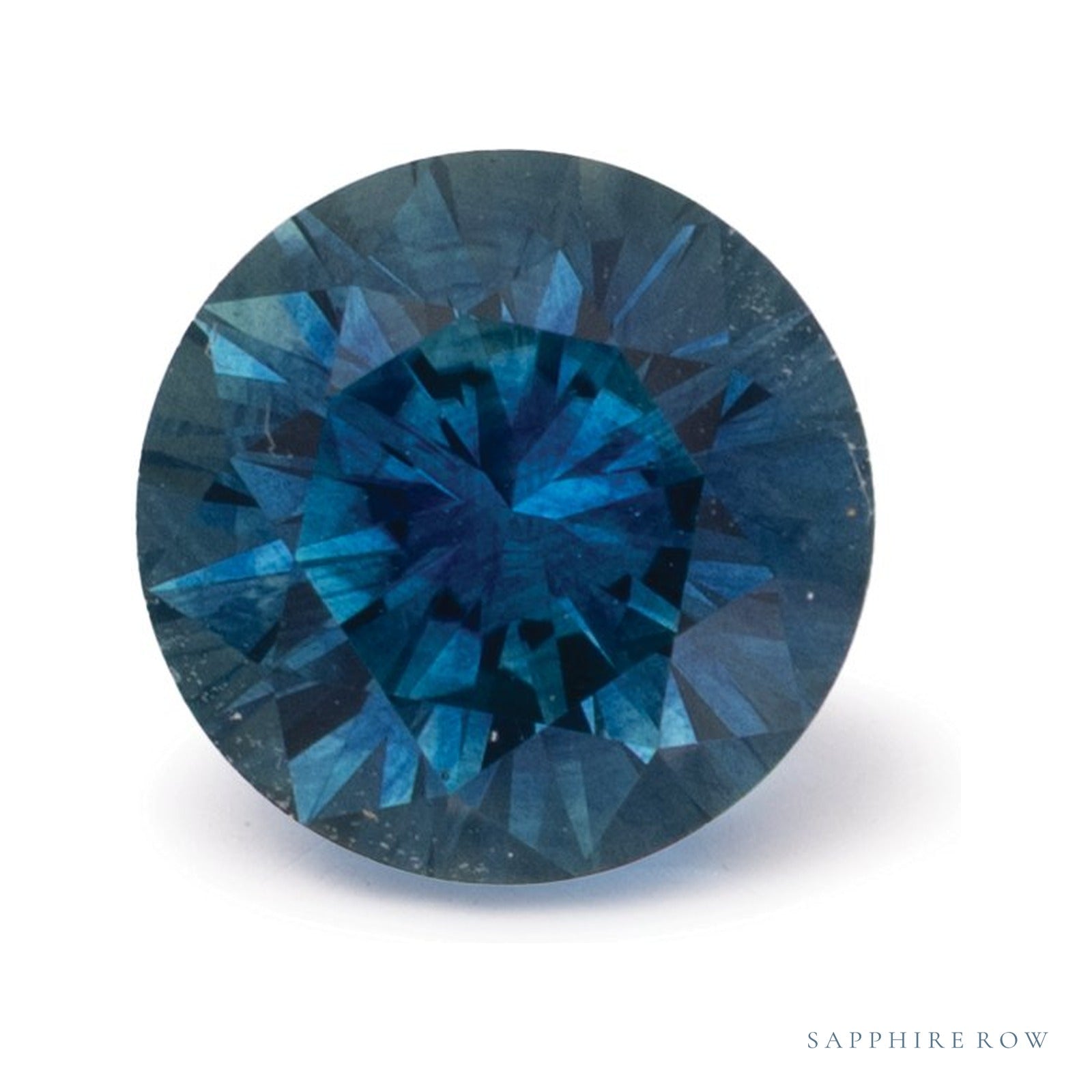 1.37 ct natural blue sapphire from United States, round cut | Sapphire Row · cut4