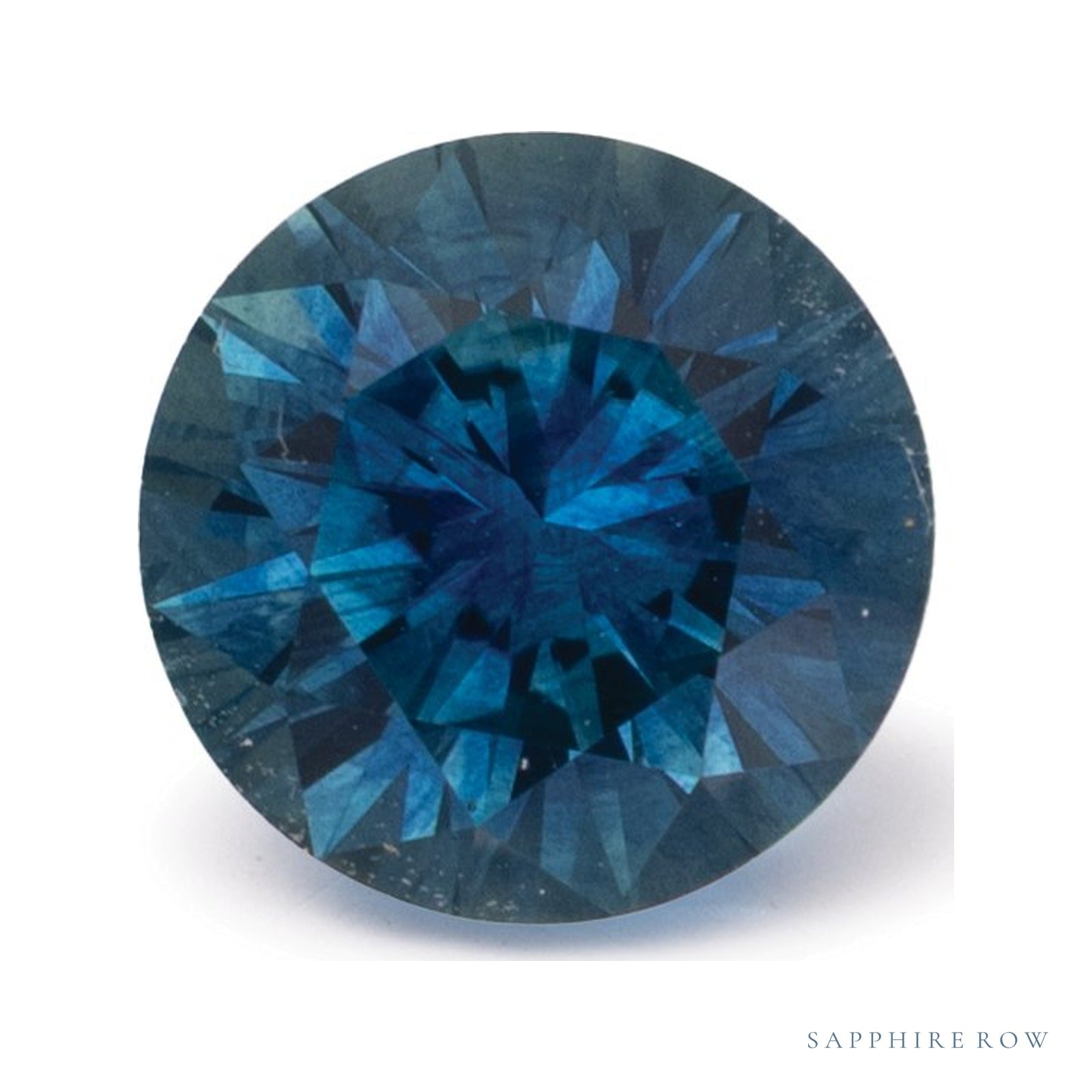 1.37 ct natural blue sapphire from United States, round cut | Sapphire Row · cut4