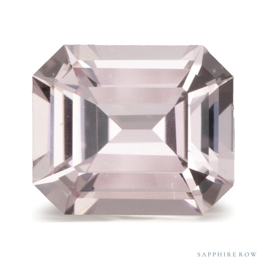 1.37 ct natural pink sapphire from Madagascar, emerald cut | Sapphire Row · cut6
