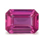 1.35 ct natural pink sapphire from Madagascar, emerald cut | Sapphire Row · cut7