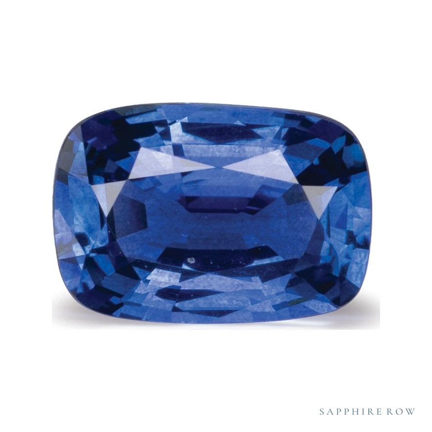 1.34 ct natural blue sapphire from Sri Lanka, antique cushion cut | Sapphire Row · cut6