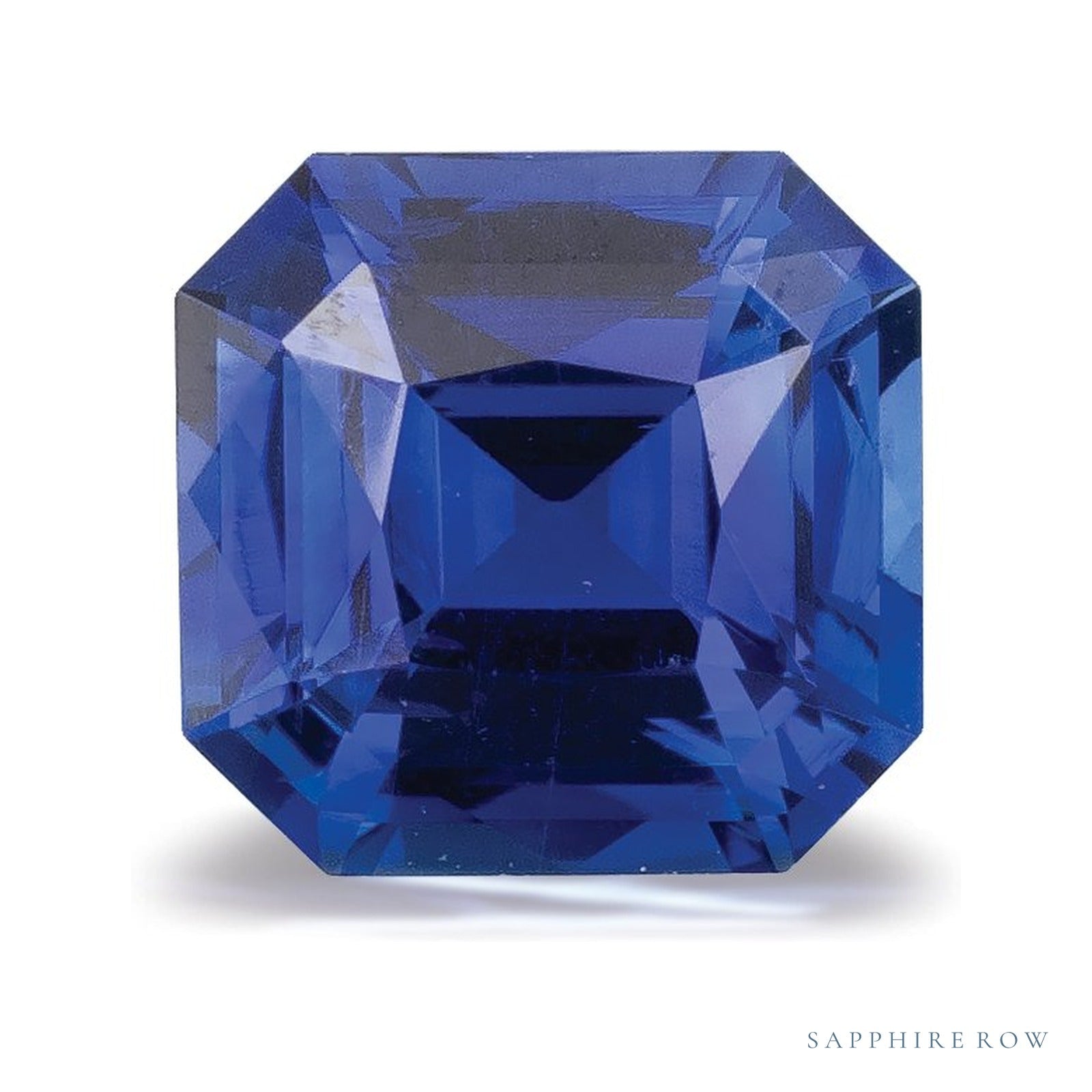 1.34 ct natural blue sapphire from Thailand, asscher cut | Sapphire Row · cut4