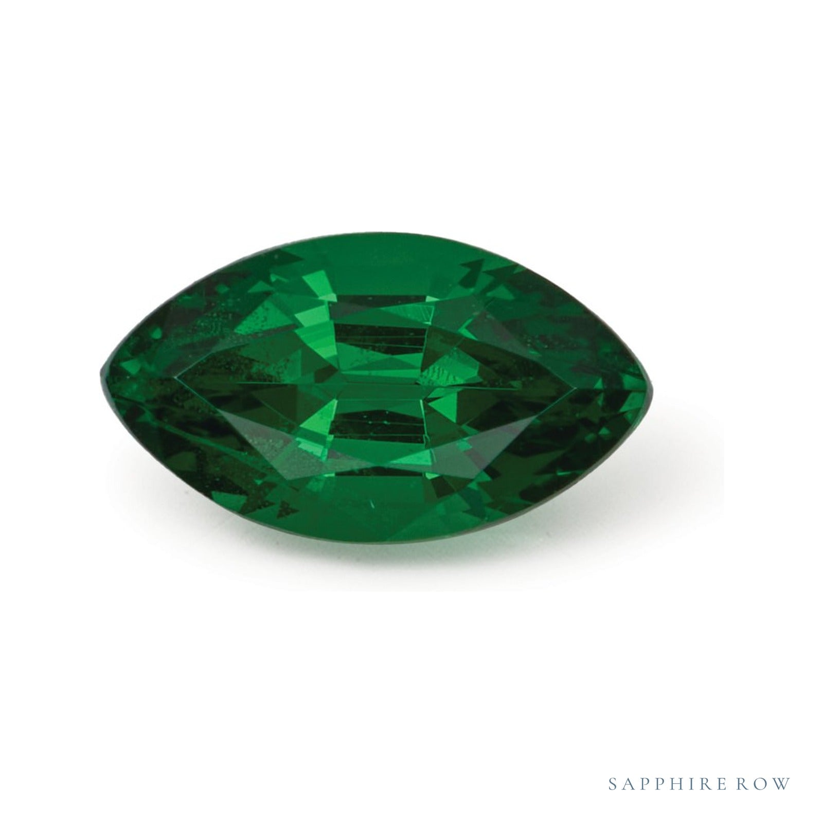 1.33 ct natural green tsavorite garnet from Tanzania, marquise cut | Sapphire Row · cut4