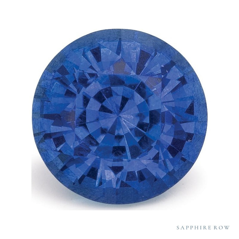 1.33 ct natural blue sapphire from Sri Lanka, round cut | Sapphire Row · cut7
