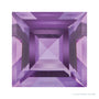 4 mm natural purple amethyst, square cut | Sapphire Row · cut7